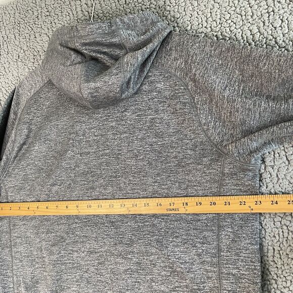 Adidas Essentials Sweater Mens Large Gray Charcoal Hoodie Sportswear Climawarm - Picture 8 of 13